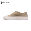 ABINITIO Custom Logo Branded Men Fashion Leather Casual Shoes And Sneakers